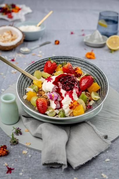 Fruit Salad with Ice Cream